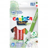 Маркеры для ткани CARIOCA (Италия) "Fabric", 10 цветов, круглый наконечник 2,6 мм, 42909 по низкой цене оптом Краснодар, Москва, Уфа, Казань, Барнаул, Владивосток, Хабаровск, Сахалин, Красноярск, Екатеренбург, 