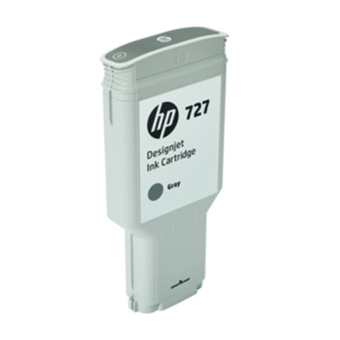 Картридж струйный для плоттера HP (F9J80A) DesignJet T1500/T920/T2500, №727, 300 мл, серый, оригинальный по низкой цене оптом 