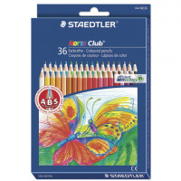 Карандаши цветные STAEDTLER (Германия) "Noris club", 36 цветов, заточенные, европодвес, 144 ND36