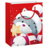 Пакет подарочный (1штука) новогодний 18х10х23см, "Christmas Animals", ассорти, ЗОЛОТАЯ СКАЗКА, 591955 по низкой цене оптом 