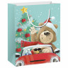 Пакет подарочный (1штука) новогодний 18х10х23см, "Christmas Animals", ассорти, ЗОЛОТАЯ СКАЗКА, 591955 по низкой цене оптом 