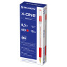 Ручка шариковая с грипом BRAUBERG "X-ONE", КРАСНАЯ, корпус прозрачный, узел 0,5 мм, линия письма 0,35 мм, 143989 по низкой цене оптом Краснодар, Москва, Уфа, Казань, Барнаул, Владивосток, Хабаровск, Сахалин, Красноярск, Екатеренбург, 