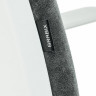 Кресло детское BRABIX "Fancy MG-201W", с подлокотниками, пластик белый, велюр, серое, 533010 по низкой цене оптом 