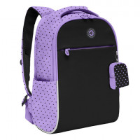 Рюкзак GRIZZLY школьный, анатом. спинка, отд. д/ноутб до13"., д/дев., PURPLE,39х28х12, RG-367-2/4