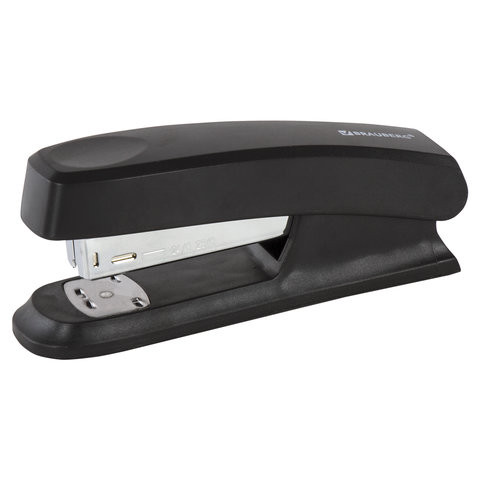 Степлер №24/6, 26/6 BRAUBERG "Standard", до 25 листов, черный, 226851 по низкой цене оптом 