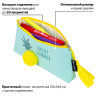 Пенал-косметичка BRAUBERG, канвас с объемной аппликацией, "Ananas", 20х3х9 см, 229002 по низкой цене оптом 