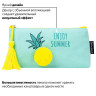 Пенал-косметичка BRAUBERG, канвас с объемной аппликацией, "Ananas", 20х3х9 см, 229002 по низкой цене оптом 