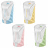 Точилка BRAUBERG "CELL PASTEL" с контейнером, пластик, овальная, пастельные цвета ассорти, 272503 по низкой цене оптом 