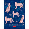Блокнот МАЛЫЙ ФОРМАТ (110х147 мм) А6, 80 л., твердый, клетка/линия, HATBER, "Leo print", 80ЗКс6В5_23394 по низкой цене оптом 