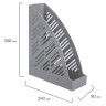 Лоток вертикальный для бумаг BRAUBERG "Standard+", 250х90х300 мм, серый, 237225 по низкой цене оптом 