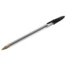 Ручка шариковая STAFF "Basic Budget BP-04", ЧЕРНАЯ, линия письма 0,5 мм, с штрихкодом, 143869 по низкой цене оптом 
