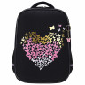 Ранец BRAUBERG LIGHT, 1 отделение, с брелком, "Shining heart", фольгированная печать, 36х26х13 см, 272029 по низкой цене оптом 