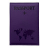 Обложка для паспорта "Passport map", экокожа soft touch, фиолетовая, STAFF, 238762 по низкой цене оптом 
