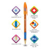 Ручка шариковая масляная с грипом BRAUBERG Model-XL ORANGE, СИНЯЯ, узел 0,7 мм, линия 0,35 мм, 143246 по низкой цене оптом Краснодар, Москва, Уфа, Казань, Барнаул, Владивосток, Хабаровск, Сахалин, Красноярск, Екатеренбург, 