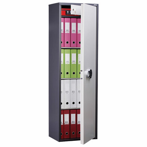 Шкаф металлический для документов AIKO "SL-150ТEL" ГРАФИТ, 1490х460х340 мм, 32 кг, S10799150902 по низкой цене оптом 
