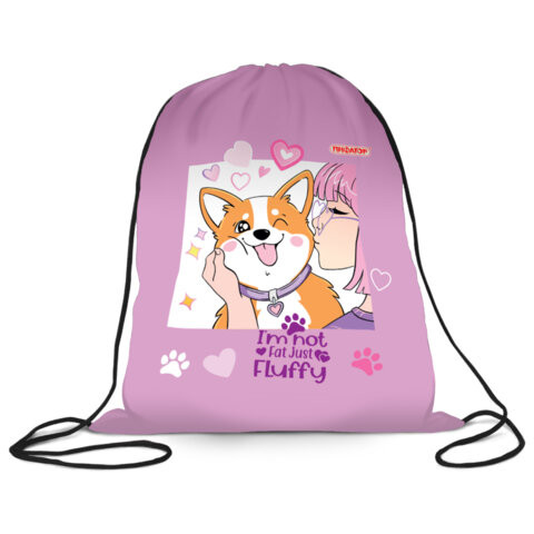 Мешок для обуви ПИФАГОР, 1 отделение, 40х32 см, Fluffy akita, 272385 по низкой цене оптом 