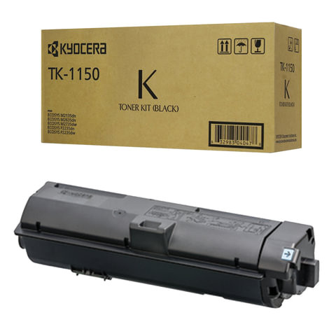 Тонер-картридж KYOCERA (TK-1150) P2235dn/w/M2135dn/M2635dn/w/M2735dw, ресурс 3000 стр., оригинальный, 1T02RV0NL0 по низкой цене оптом 