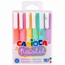Набор текстовыделителей CARIOCA (Италия) 6 шт., АССОРТИ, "Pastel", линия 1-5 мм, 43033 по низкой цене оптом Краснодар, Москва, Уфа, Казань, Барнаул, Владивосток, Хабаровск, Сахалин, Красноярск, Екатеренбург, 