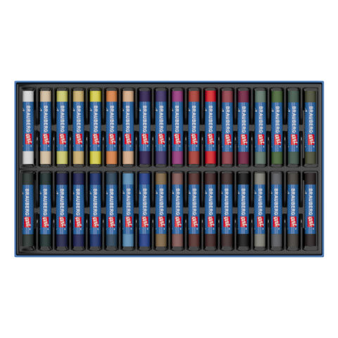 Пастель сухая художественная BRAUBERG ART "Летние ночи", 36 цветов, круглое сечение, 182091 по низкой цене оптом 