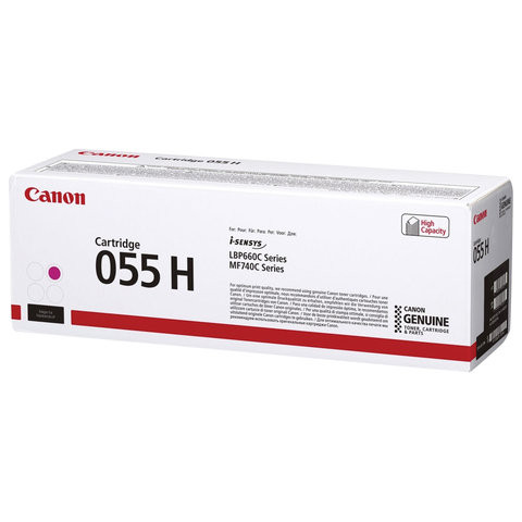 Картридж лазерный CANON (055HM) для LBP663/664/MF742/744/746, пурпурный, оригинальный, ресурс 5900 страниц, 3018C002 по низкой цене оптом 