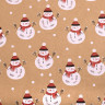 Бумага упаковочная подарочная крафт BIG SIZE новогодняя "Snowman", 0,7х10 м, ЗОЛОТАЯ СКАЗКА, 591948 по низкой цене оптом 