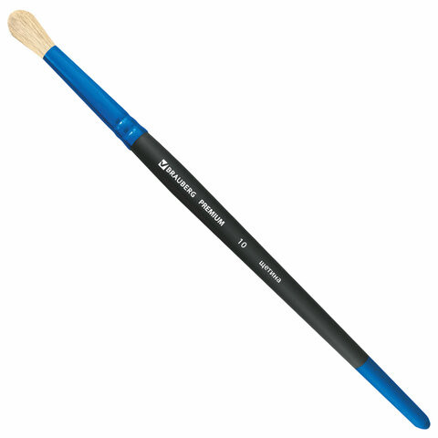 Кисть щетина, круглая №10, BRAUBERG PREMIUM, 200993 по низкой цене оптом 