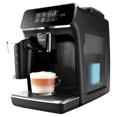 Кофемашина PHILIPS EP2231/40,1850 Вт, 15 бар, объем 1,8 л, емкость д/зерен 250 г, авто капучинатор, черная по низкой цене оптом 