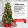 Ель новогодняя искусственная "Premium" 150 см, литой ПЭТ, зеленая, ЗОЛОТАЯ СКАЗКА, 591310 по низкой цене оптом 