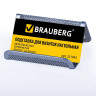 Подставка для визиток настольная BRAUBERG "Germanium", металлическая, серебристая, 231943 по низкой цене оптом 