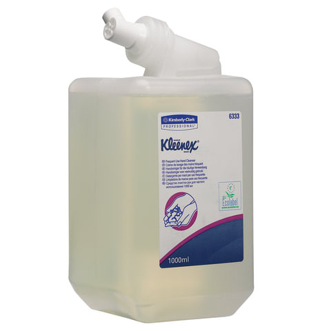 Картридж с жидким мылом одноразовый KIMBERLY-CLARK Kleenex, 1 л, прозрачный, диспенсер 601541, АРТ. 6333 по низкой цене оптом  Картридж с жидким мылом одноразовый KIMBERLY-CLARK Kleenex, 1 л, прозрачный, диспенсер 601541, АРТ. 6333 по низкой цене оптом
