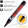 Маркер перманентный Crown "Multi Marker Chisel" черный, скошенный, 5мм