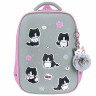 Ранец BRAUBERG LIGHT, 1 отделение, с брелком, "Cat patches", плюшевые нашивки, 36х26х13 см, 272030 по низкой цене оптом 