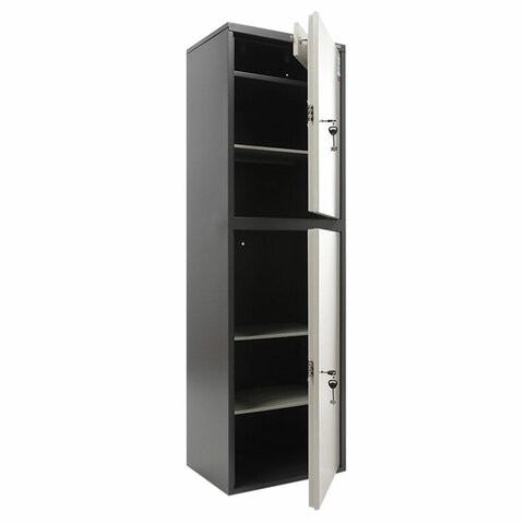 Шкаф металлический для документов AIKO "SL-150/2Т" ГРАФИТ, 1490х460х340 мм, 36 кг, S10799152502 по низкой цене оптом Краснодар, Москва, Уфа, Казань, Барнаул, Владивосток, Хабаровск, Сахалин, Красноярск, Екатеренбург, 