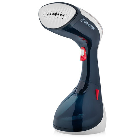Отпариватель ручной BRAYER BR4123, 1630 Вт, 25 г/мин, резервуар 0,27 л, 1 режим, синий/белый по низкой цене оптом 