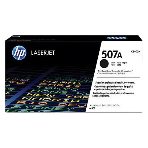 Картридж лазерный HP (CE400A) LaserJet Pro M570dn/M570dw, №507A, черный, оригинальный, ресурс 5500 страниц по низкой цене оптом 