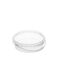 Банка с крышкой 285мл пластиковая под пресервы с контрольным замком, диаметр 122мм ВЗЛП, ШК6145, 1213КП