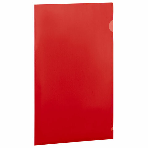 Папка-уголок прозрачная А4 BRAUBERG UNIVERSAL, красная, 0,10 мм, 273047 по низкой цене оптом Папка-уголок прозрачная А4 BRAUBERG UNIVERSAL, красная, 0,10 мм, 273047 по низкой цене оптом