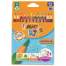 Карандаши цветные утолщенные BIC "Kids Evolution Triangle", 12 цветов, пластиковые, трехгранные, картонная упаковка, 8297356 по низкой цене оптом Краснодар, Москва, Уфа, Казань, Барнаул, Владивосток, Хабаровск, Сахалин, Красноярск, Екатеренбург, 