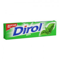 Жевательная резинка DIROL (Дирол) "Мята", 10 подушечек, 13,6 г, 26110