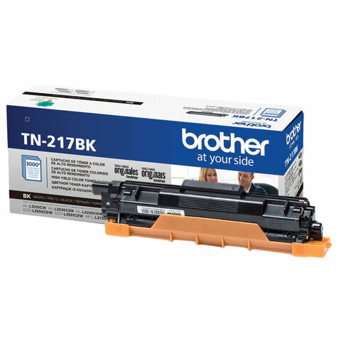 Картридж лазерный BROTHER (TN217BK) HLL3230CDW/DCPL3550CDW/MFCL3770CDW, черный, оригинальный, ресурс 3000 страниц по низкой цене оптом 