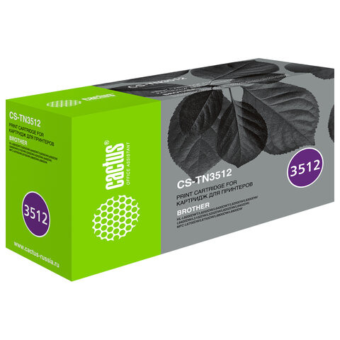 Картридж лазерный CACTUS (CS-TN3512) для Brother DCP L6600DWHL/L6250DNHL/L6300DWHL, ресурс 12000 страниц по низкой цене оптом 