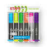 Набор текстовыделителей 6 НЕОНОВЫХ ЦВЕТОВ, АССОРТИ, STAFF College STICK NEON, линия письма 1-4 мм, скошенный наконечник, 152534 по низкой цене оптом Краснодар, Москва, Уфа, Казань, Барнаул, Владивосток, Хабаровск, Сахалин, Красноярск, Екатеренбург, 