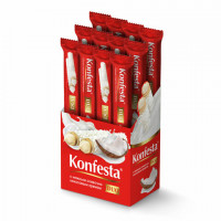 Конфеты KONFESTA DUO со сливочно-кокосовым кремом, вафельные, 12 шт по 36 г, в шоубоксе, ш\к 73152