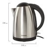Чайник SONNEN KT-106, 1,8 л, 2200 Вт, закрытый нагревательный элемент, нержавеющая сталь, 451707 по низкой цене оптом 