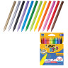Мелки пластиковые BIC "Plastidecor", 12 цветов, ультрапрочные, круглые, картонная упаковка, подвес, 945764 по низкой цене оптом Краснодар, Москва, Уфа, Казань, Барнаул, Владивосток, Хабаровск, Сахалин, Красноярск, Екатеренбург, 