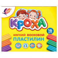 Пластилин мягкий ЛУЧ "Кроха", 16 цветов, 240 г, со стеком, картонная упаковка, 28С 1646-08