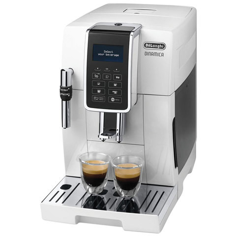 Кофемашина DELONGHI ECAM 350.35.W, 1450 Вт, объем 1,8 л, емкоть для зерен 300г, ручной капучинатор, белый по низкой цене оптом 