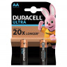 Батарейки КОМПЛЕКТ 2 шт., DURACELL Ultra, AA (LR06, 15А), алкалиновые, пальчиковые, блистер по низкой цене оптом 