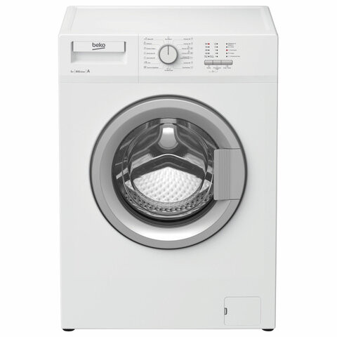 Стиральная машина BEKO WRS54P1BSW, 800 оборотов/мин., 5 кг, фронтальная загрузка, 60х37х84 см, белая по низкой цене оптом 