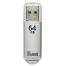Флеш-диск 64 GB, SMARTBUY V-Cut, USB 2.0, металлический корпус, серебристый, SB64GBVC-S по низкой цене оптом Краснодар, Москва, Уфа, Казань, Барнаул, Владивосток, Хабаровск, Сахалин, Красноярск, Екатеренбург, 